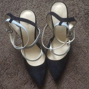 Slingback Suede Pumps